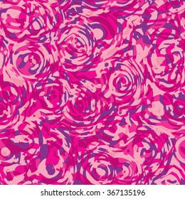 fake abstract flowers - vector seamless pattern