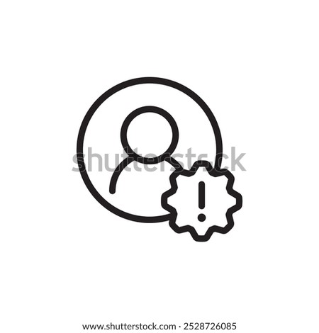Fake account icon Outline vector for web ui