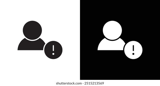 Icono de Cuenta falso Ilustración plana de línea delgada