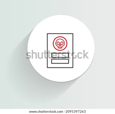 Fake Accounts Icon vector design
