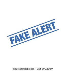 Fake Alert Rubber Stamp Vector Template
