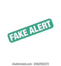 Fake Alert Rubber Stamp Vector Template