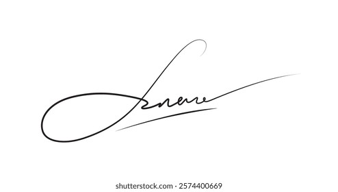 Fake autograph. Hand drawn signature, for documents, certificates and contracts. Handwritten autograph. Official personal identification signature. Sign an agreement with electronic signature. Vector