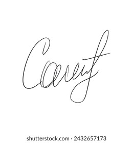 Fake autograph samples. Hand-drawn signatures, examples of documents, certificates and contracts with inked and handwritten lettering.