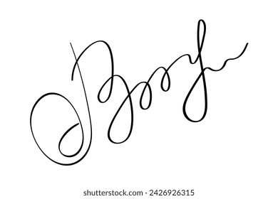 Fake Autographs with letter B. Fictitious Handwritten signature scribble for business certificate or note. Vector doodle isolated illustration.