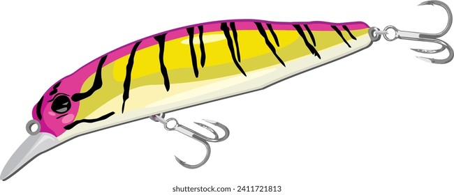 Fake Bait Minnow Hard Lure Vector Image Para La Descarga Pro