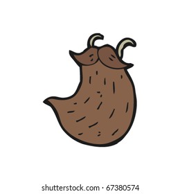 caricatura de barba falsa
