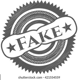 Dibujo falso (pinceladas con lápiz)
