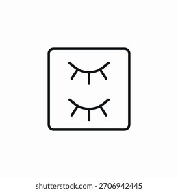 Gefälschte Wimpern Symbol Vektor