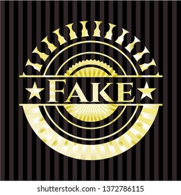Fake gold emblem