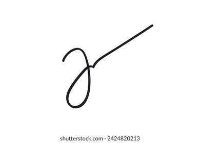 Fake hand drawn Autographs as simple squiggle. Handwritten minimalist Signature scribble for business certificate or letter. Vector isolated illustration