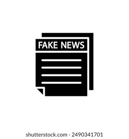 Vector de ícono falso signo de información falsa