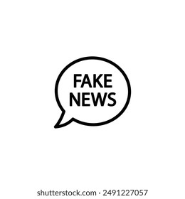 fake icon vector fake news  information sign