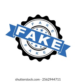 Fake Letter Rubber Stamp Vector Template