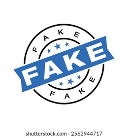 Fake Letter Rubber Stamp Vector Template