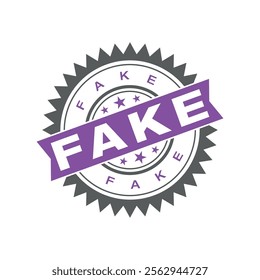 Fake Letter Rubber Stamp Vector Template