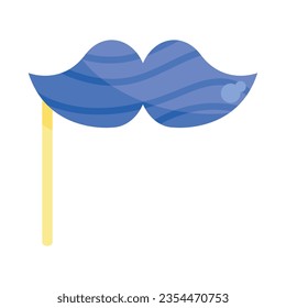 fake mustach illustration vector isolated
