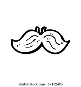 fake mustache cartoon