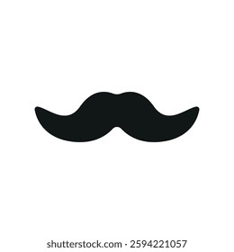 Fake mustache icon represents classic disguise humor, perfect for April Fool's Day designs, prank-themed content, comedy events, and playful illustrations.