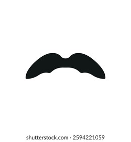 Fake mustache icon represents classic disguise humor, perfect for April Fool's Day designs, prank-themed content, comedy events, and playful illustrations.