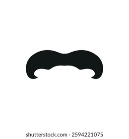 Fake mustache icon represents classic disguise humor, perfect for April Fool's Day designs, prank-themed content, comedy events, and playful illustrations.