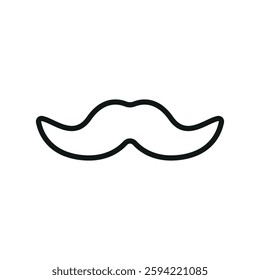 Fake mustache icon represents classic disguise humor, perfect for April Fool's Day designs, prank-themed content, comedy events, and playful illustrations.