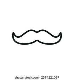 Fake mustache icon represents classic disguise humor, perfect for April Fool's Day designs, prank-themed content, comedy events, and playful illustrations.