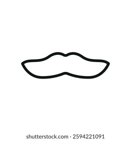 Fake mustache icon represents classic disguise humor, perfect for April Fool's Day designs, prank-themed content, comedy events, and playful illustrations.