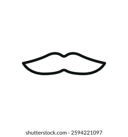 Fake mustache icon represents classic disguise humor, perfect for April Fool's Day designs, prank-themed content, comedy events, and playful illustrations.