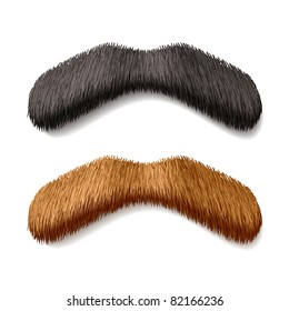 Fake mustaches. Vector.