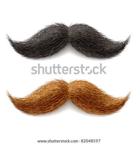Fake mustaches. Vector. Foto d'archivio © 