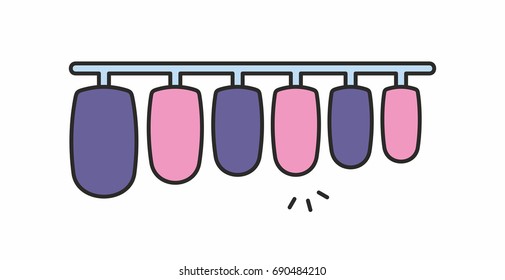 Fake nails icon