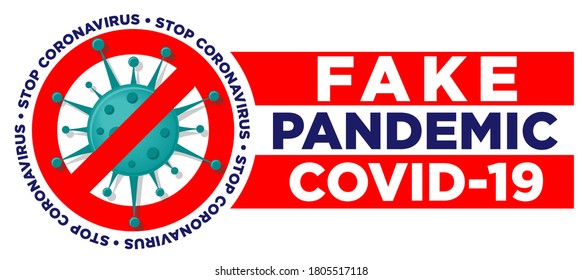 Fake news about COVID-19. Infodemic during coronavirus pandemic. Concept of protecting against misinformation media manipulation. Illustration, vector on transparent background.