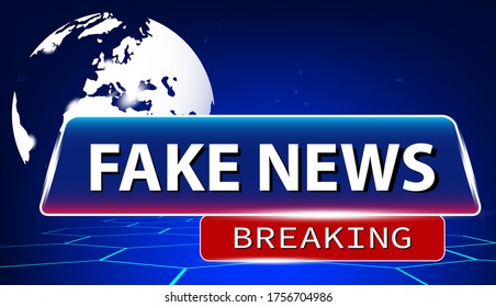Fake news background. Tv global information.