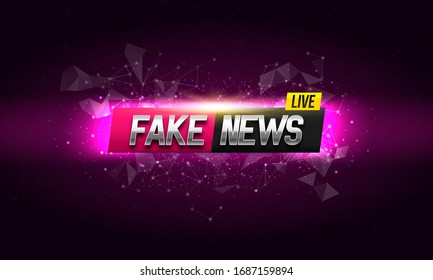 Antecedentes de noticias falsas. Plantilla vectorial para su diseño.