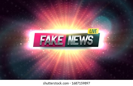Antecedentes de noticias falsas. Plantilla vectorial para su diseño.