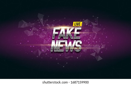 Antecedentes de noticias falsas. Plantilla vectorial para su diseño.
