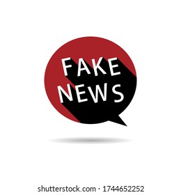 fake news bubble speech set on white background use for conversation,vector