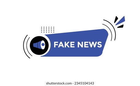 Fake news button web banner templates. Vector Illustration 
