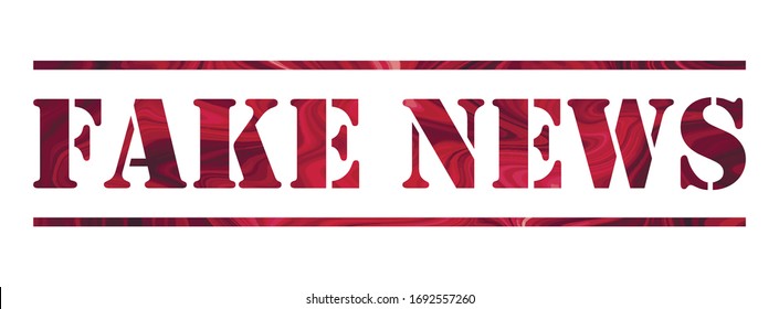 fake news Colorful isolated vector saying