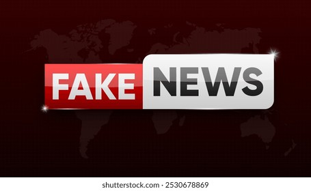 Fake News conception. Newspaper, cyberattack, internet troll. Bars for channels, streaming and broadcasting. TV background and internet video stream concept. Vector illustration.