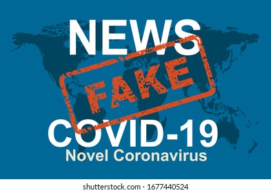 Fake News Or Fact About Caronavirus Covid-19,  Vector Illustration 