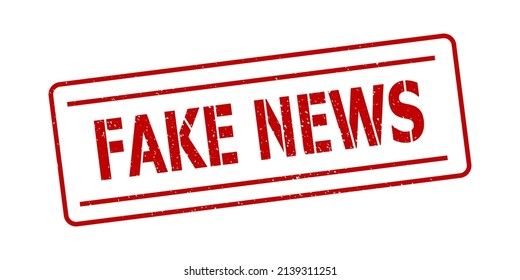 Fake news, grunge rubber stamp on a white background, vector illustration