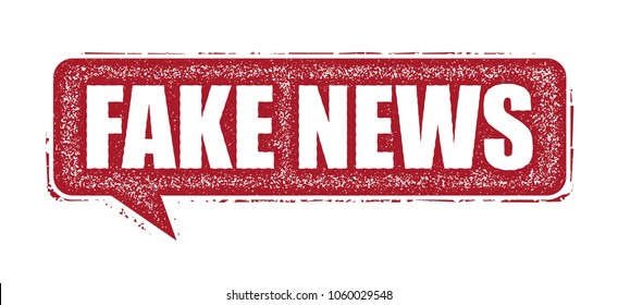 Fake News Grunge Sign