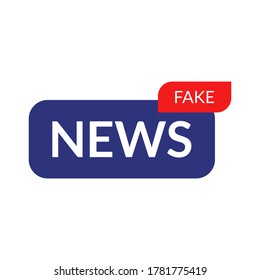 Fake news icon logo isolated vector illustration