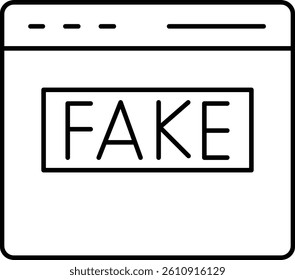   Fake News   illustration with isolated background 