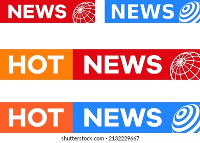 Fake news minimalistic logo on white background. Entertaining show with news. Illustration.