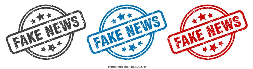fake news round grunge vintage sign. fake news stamp