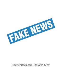 Fake News Rubber Stamp Vector Template