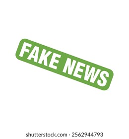 Fake News Rubber Stamp Vector Template